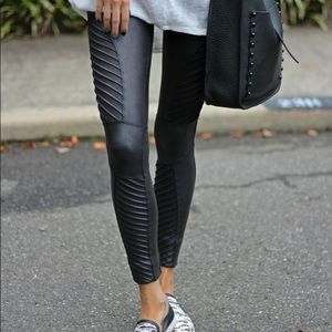 SPANX Faux Leather Moto Legging